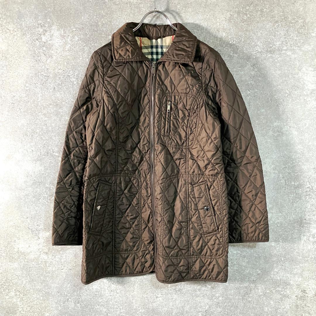 BURBERRY　三陽商会　キルティングコート　長袖　ブラウン　ノバチェック