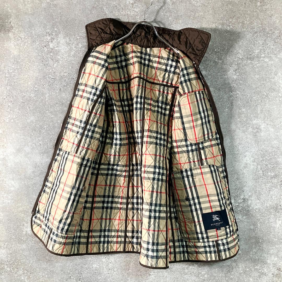 BURBERRY　三陽商会　キルティングコート　長袖　ブラウン　ノバチェック