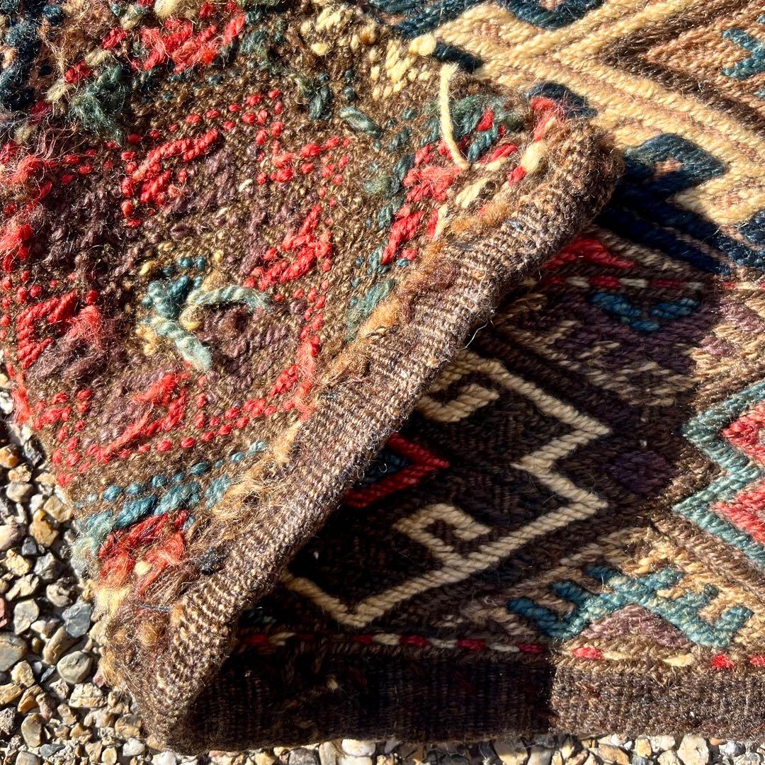 アンティークキリム/ジジム シャーサヴァン族？の袋表 手織りトライバルラグ