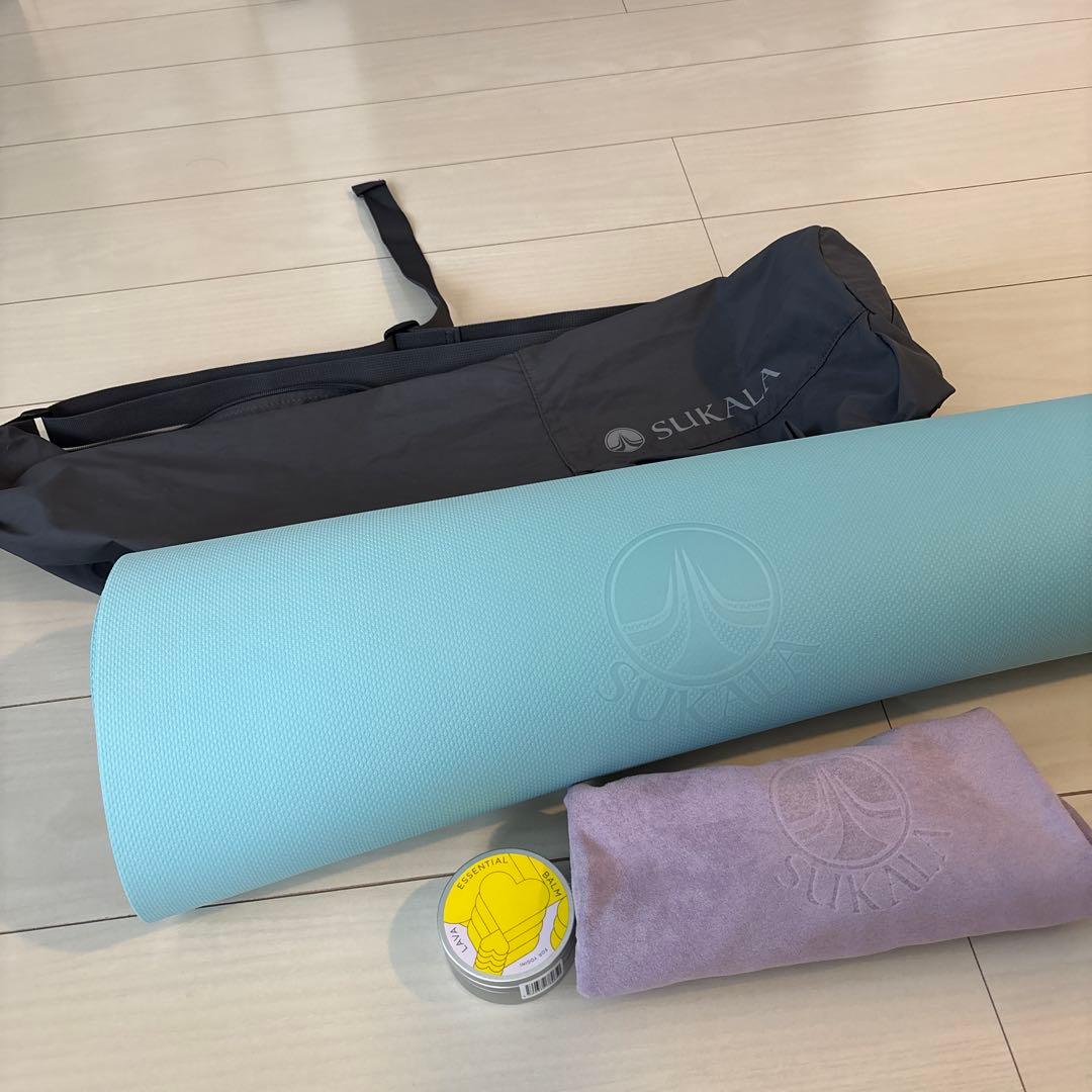 【SUKALA】 【LAVA】 パープル　ヨガマット 収納バッグ付き