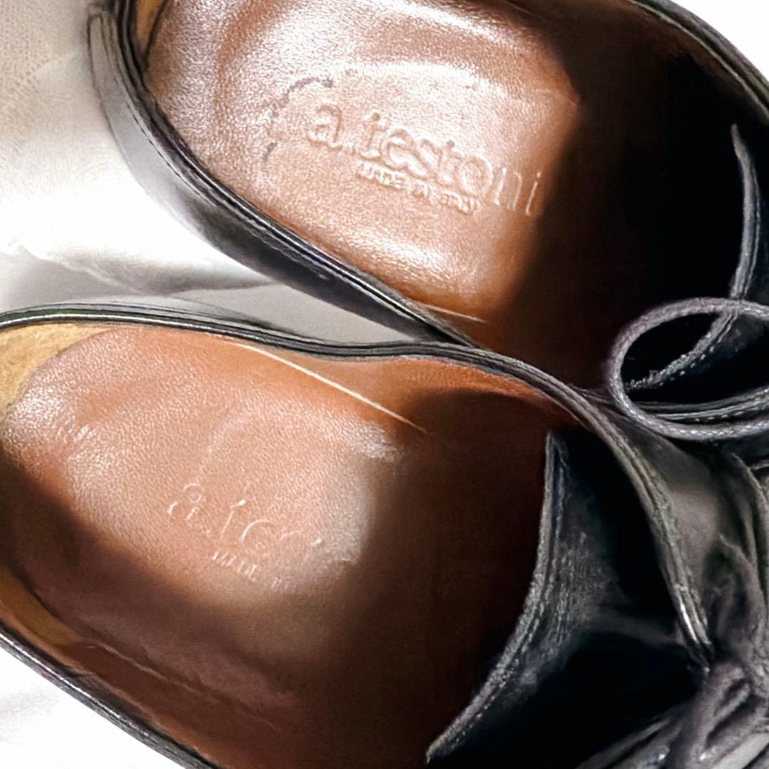 ★美品★a,testoniア テストーニ ビジネスシューズ 6 1/2 ブラック