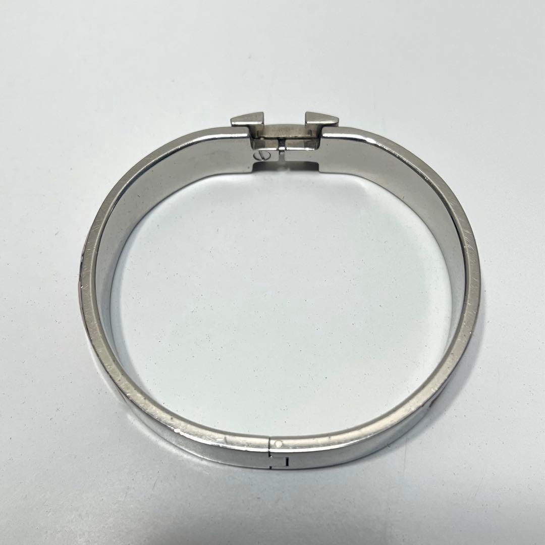 HERMES ピンクエナメルバングル