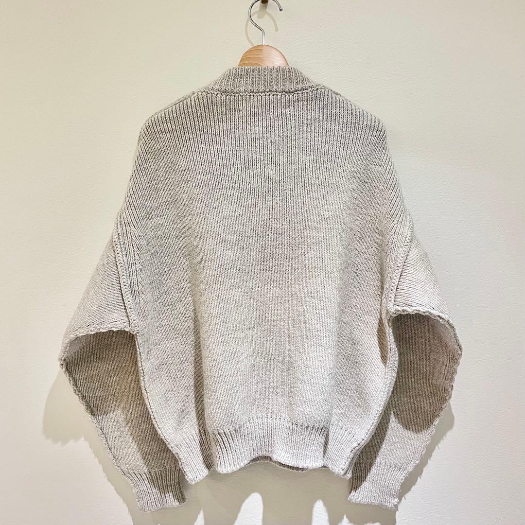 美品 UNUSED アンユーズド2023aw ハーフジップニット