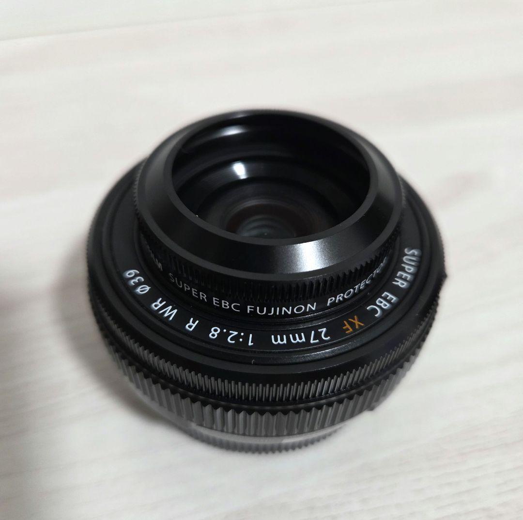 FUJIFILM XF27mm f2.8 R WR 外箱、取説、レンズフィルター