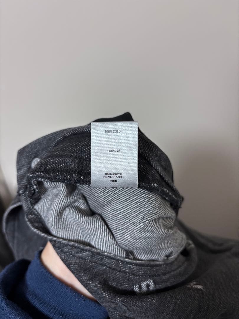 Supreme デニム オーバーオール ブラック シュプリーム S ツナギ