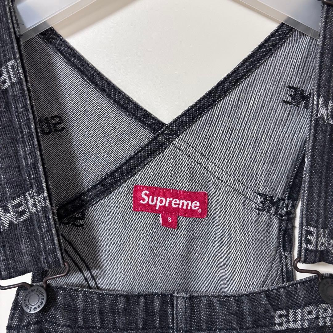 Supreme デニム オーバーオール ブラック シュプリーム S ツナギ