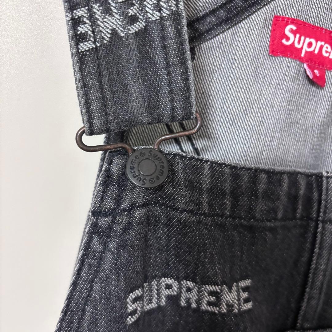 Supreme デニム オーバーオール ブラック シュプリーム S ツナギ