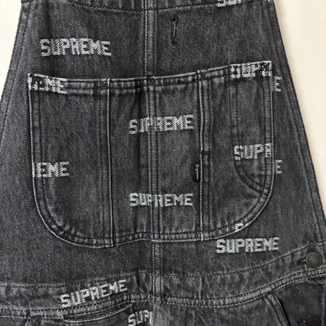 Supreme デニム オーバーオール ブラック シュプリーム S ツナギ