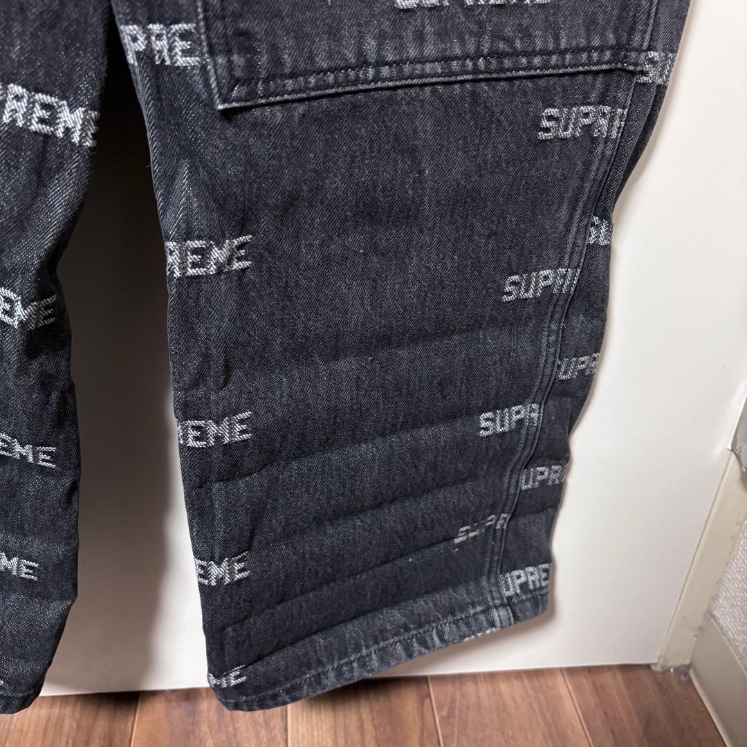 Supreme デニム オーバーオール ブラック シュプリーム S ツナギ