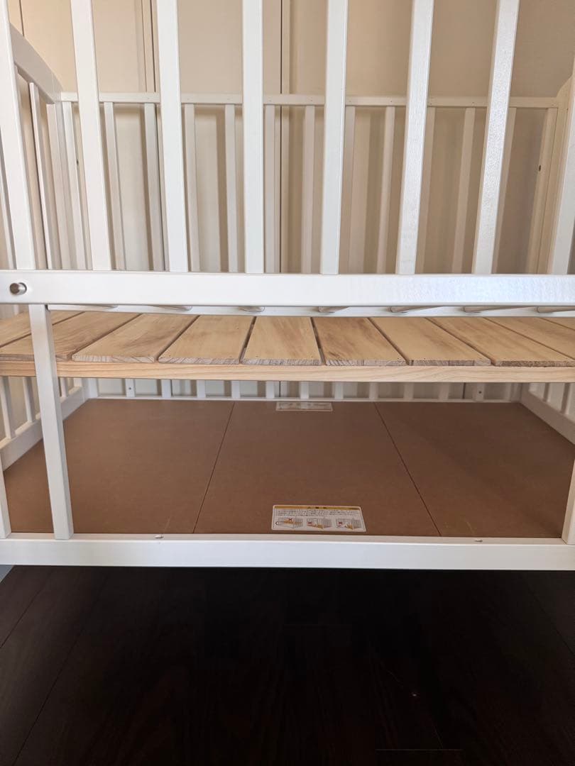 美品⭐︎KATOJI カトージ ベビーベッド ハイタイプ レギュラー　ホワイト