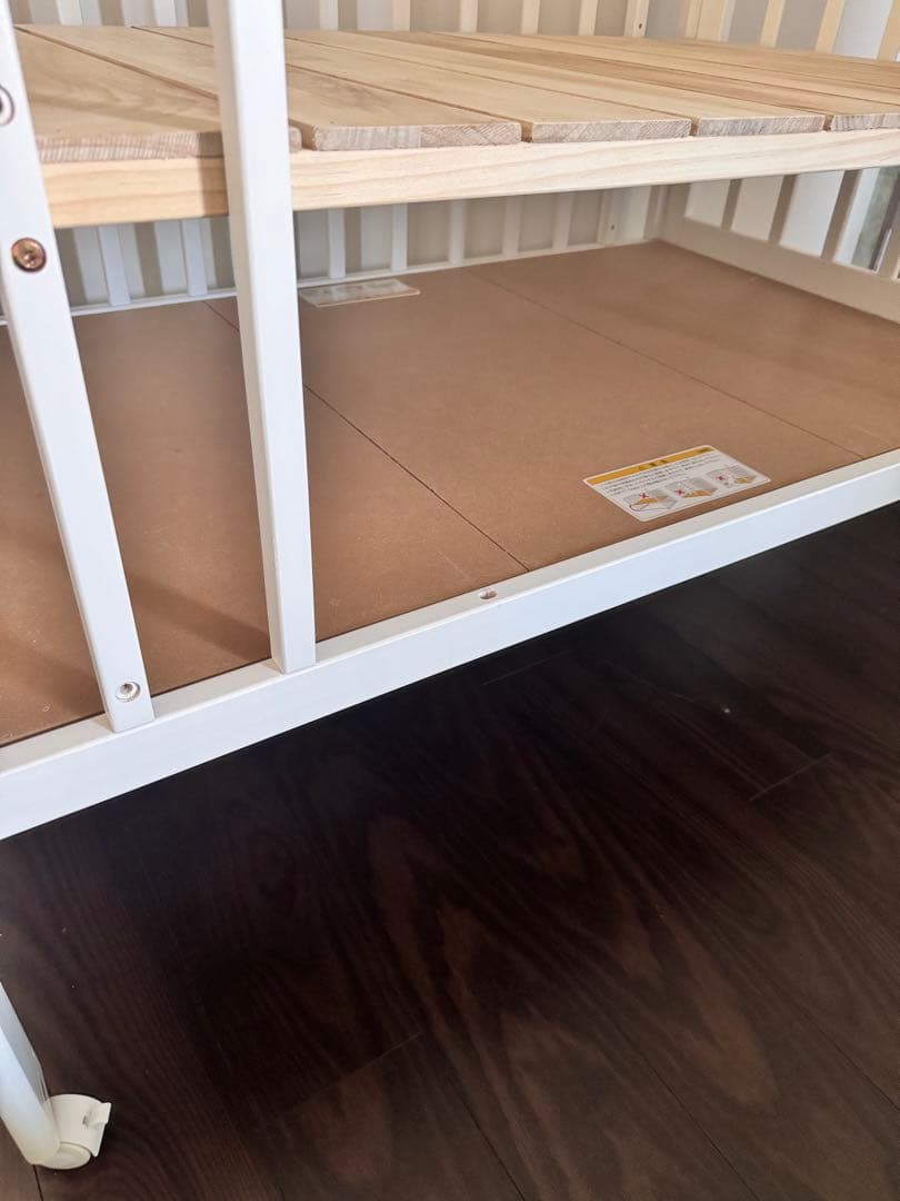 美品⭐︎KATOJI カトージ ベビーベッド ハイタイプ レギュラー　ホワイト