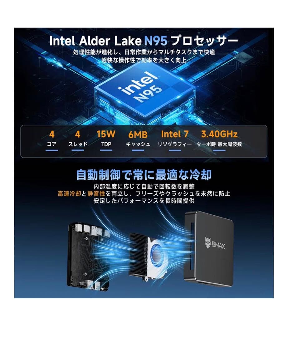 ミニPC 12GB RAM 512GB SSD Windows11 美品