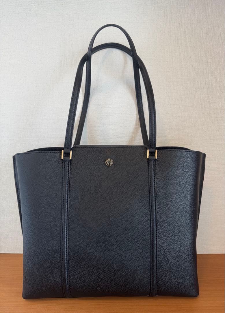 COLE HAAN ブラックトートバッグ 収納袋付き