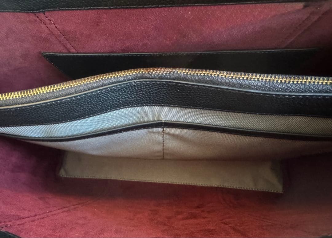 COLE HAAN ブラックトートバッグ 収納袋付き