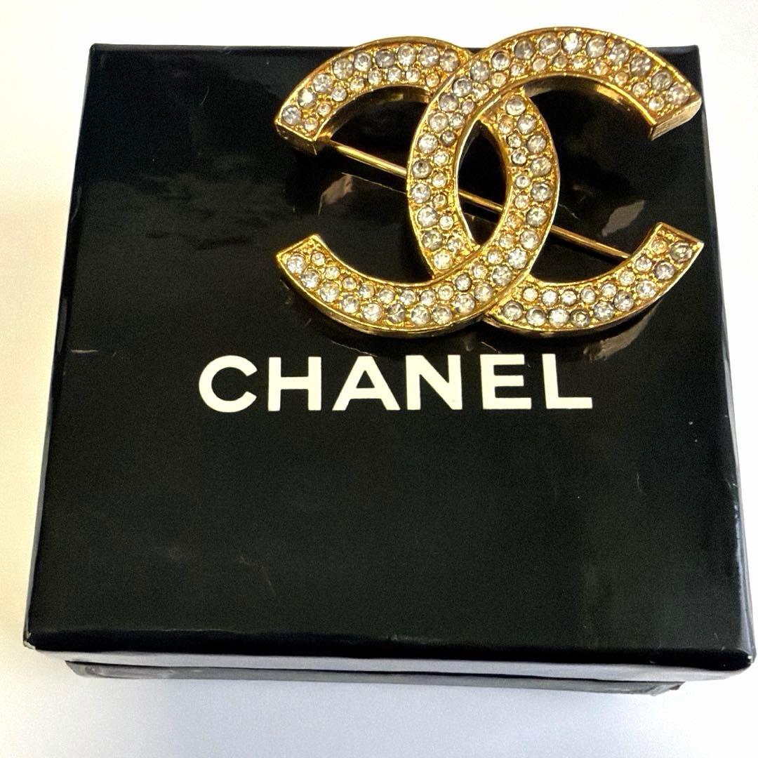 OHANACHANEL シャネル ラインストーン ヴィンテージ ブローチ