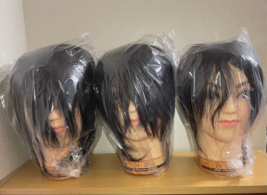 マネキン 練習用カットウィッグ 新品3体