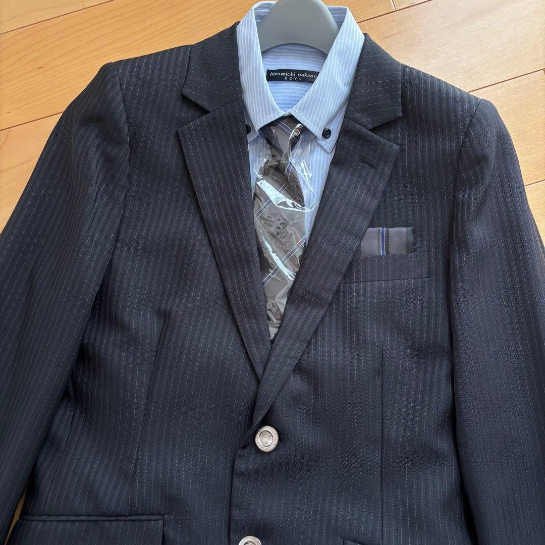 【新品】 ヒロミチナカノ キッズフォーマル スーツ 150 卒業式 男の子 完品