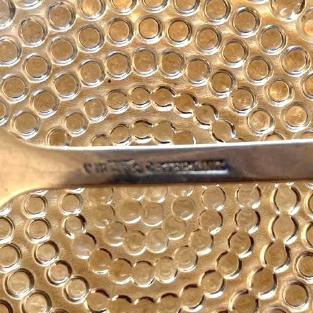 RW&S 純銀　透かし　アンティーク　フォーク