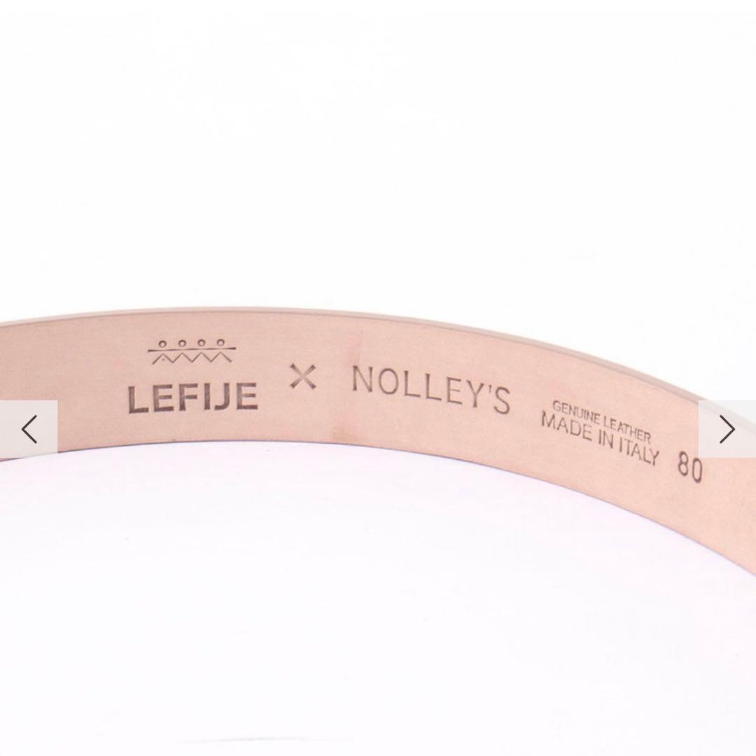 新品未使用　完売カラー ブラック 【NOLLEY’S別注 LEFIJE ベルト】