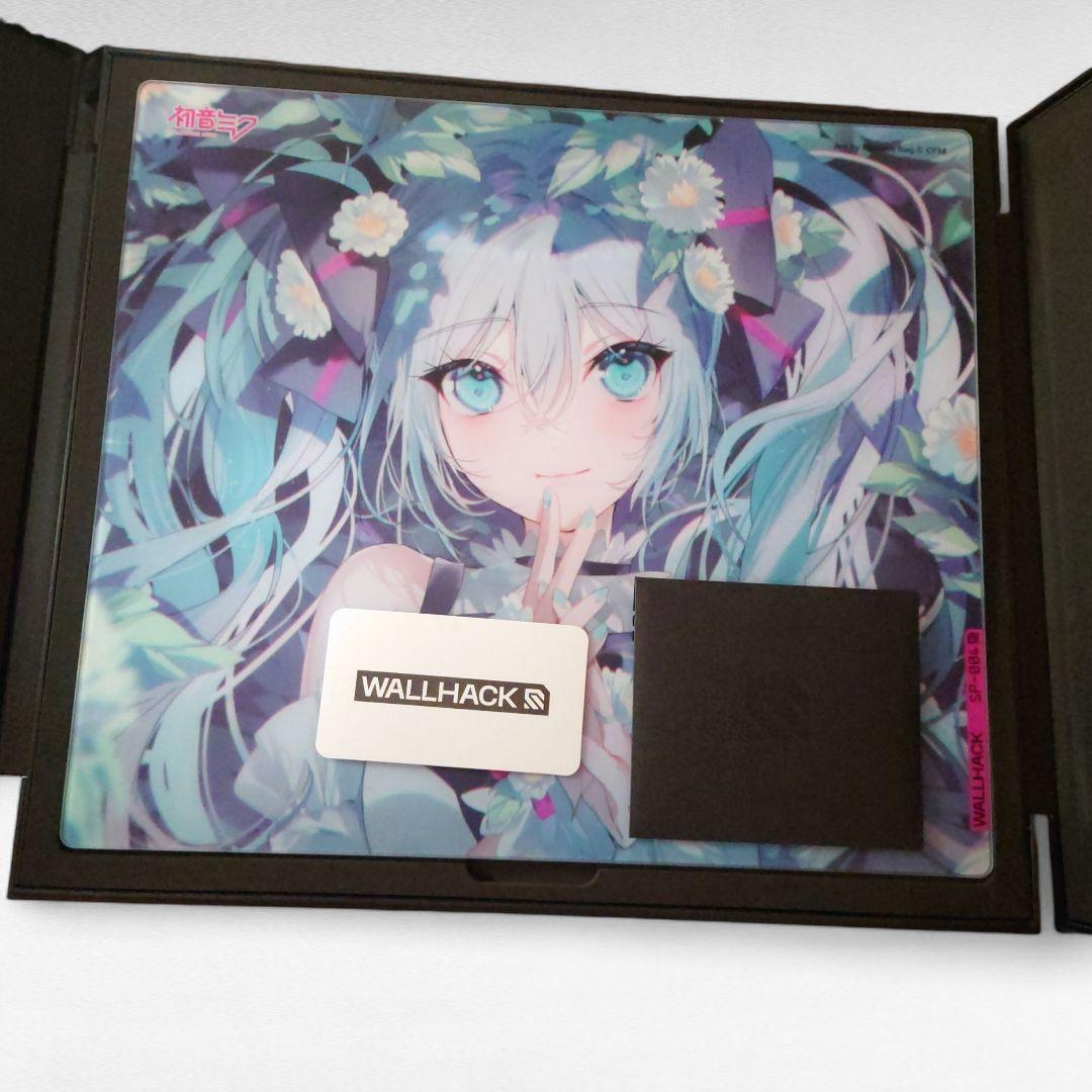 美品 WALLHACK SkyPAD SP-004 初音ミク ガラスマウスパッド