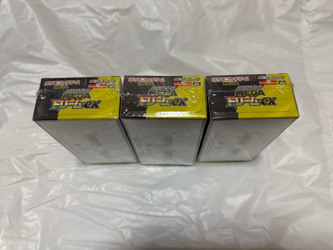 3BOX ポケモンカードゲーム MEGAドリームex シュリンク付き