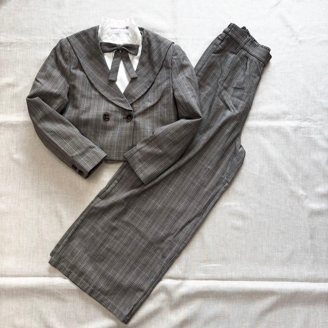 極美品☆キャサリンコテージ 卒服 セーラー　フォーマルパンツスーツ チェック