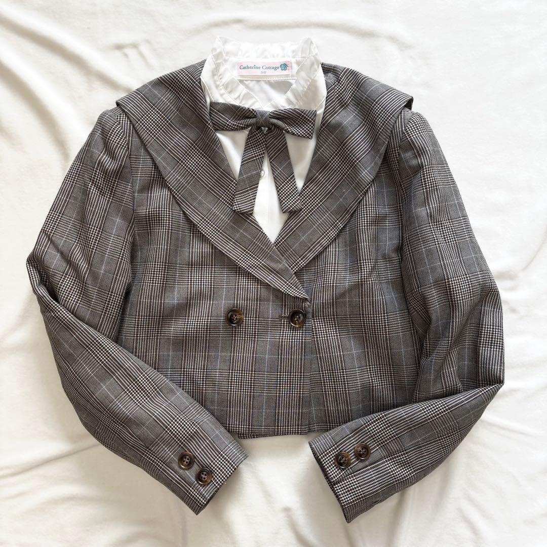極美品☆キャサリンコテージ 卒服 セーラー　フォーマルパンツスーツ チェック