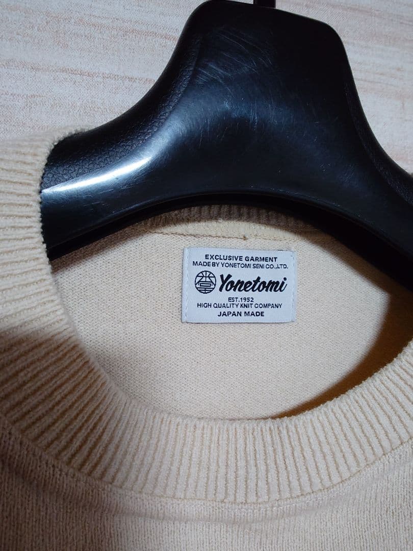 トップス Yonetomi WAVE COTTON KNIT PULLOVER BLACK