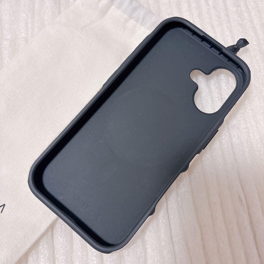 【新品】BURGA マーブルデザイン ハードケース　iPhone17 ベージュ