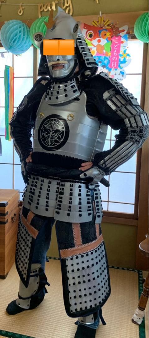 甲冑　兜　本物　こどもの日　桐箱入り　撮影