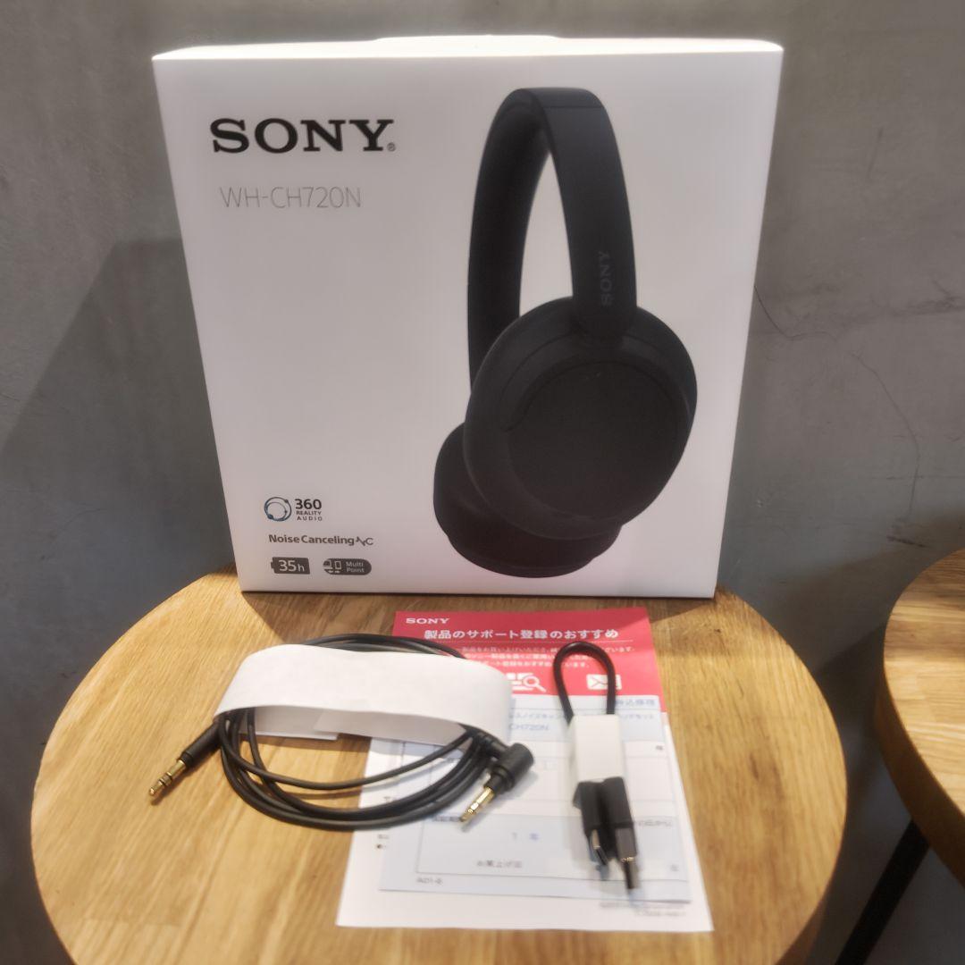 美品 SONY ワイヤレスヘッドホン WH-CH720N ブラック