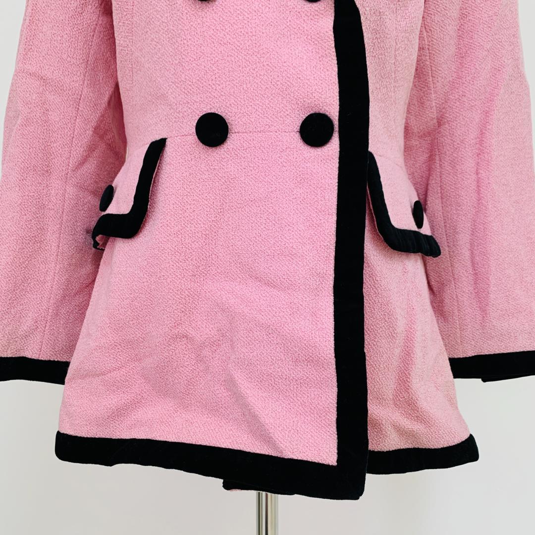 美品 ESCADA エスカーダ ウールジャケット ピンク 40 万能 おしゃれ