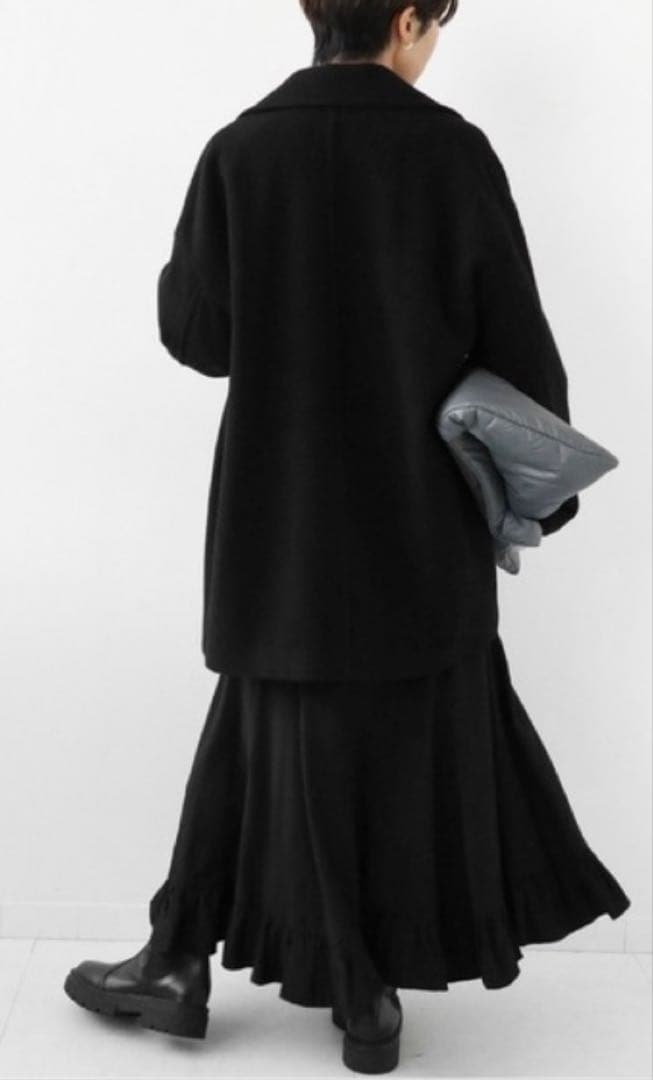 JOURNAL STANDARD relumeビシュウウールPコート ブラック