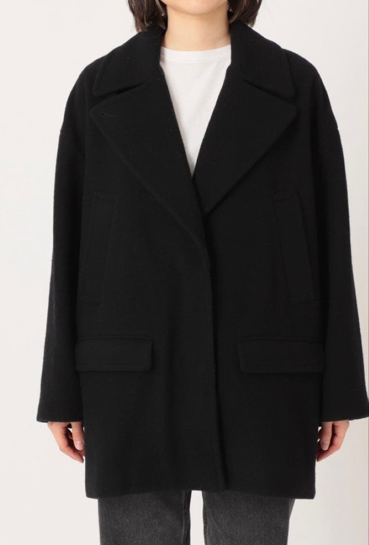 JOURNAL STANDARD relumeビシュウウールPコート ブラック
