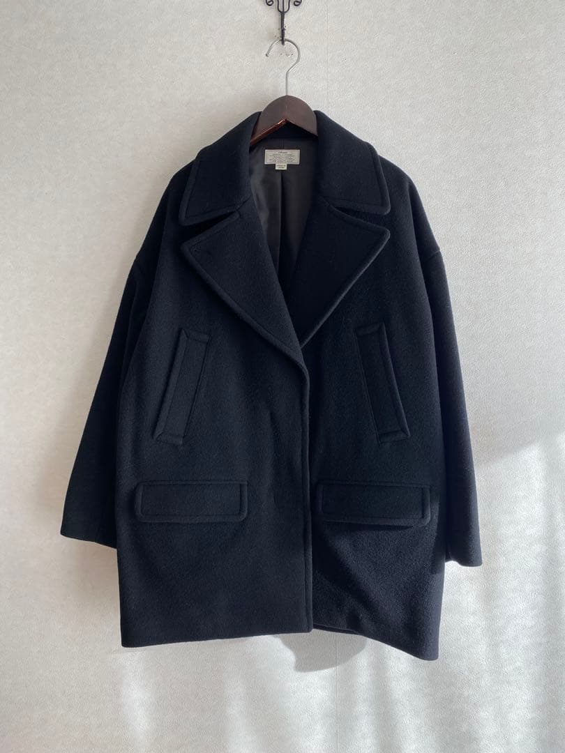 JOURNAL STANDARD relumeビシュウウールPコート ブラック