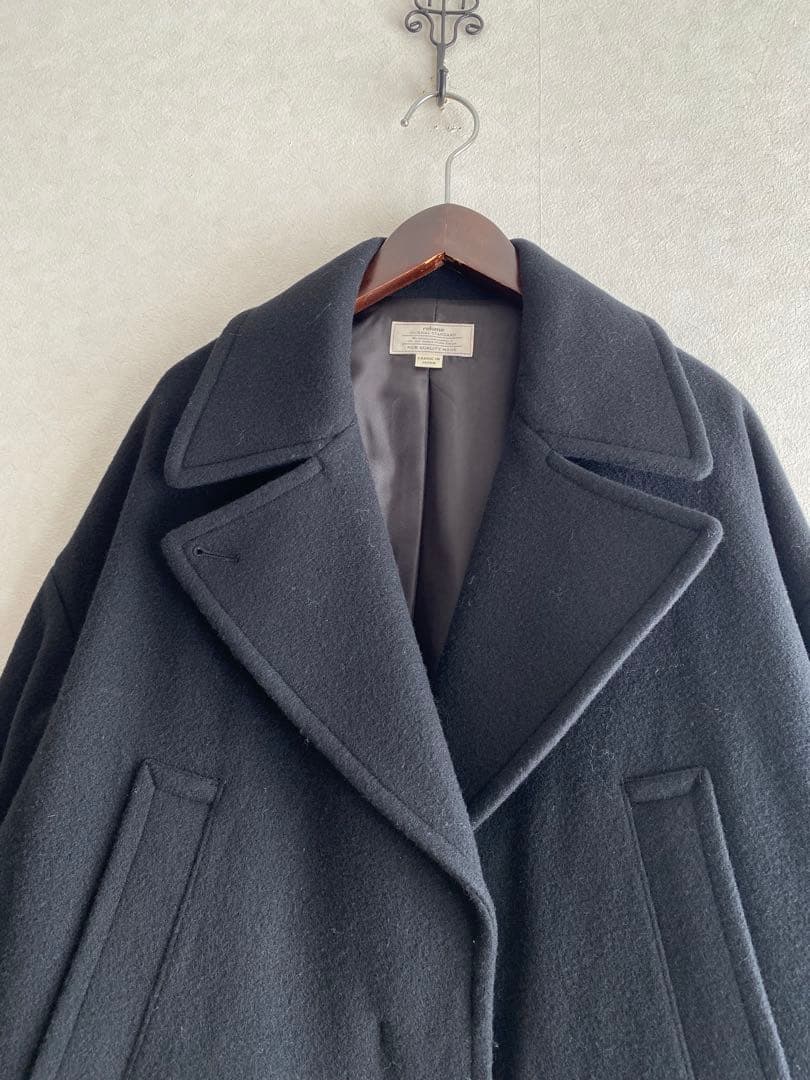 JOURNAL STANDARD relumeビシュウウールPコート ブラック