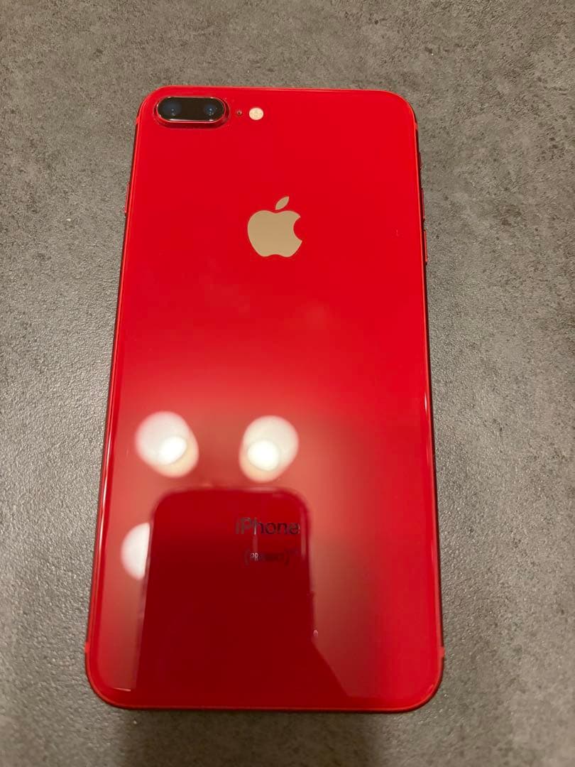 iPhone 8 plus 64G レッド 赤 バッテリー77%