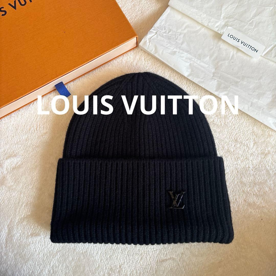 ルイヴィトン☆ニット帽☆ビーニーLVアヘッド1.1☆ブラック