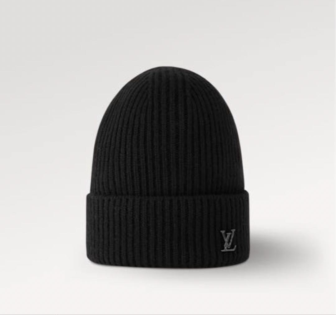 ルイヴィトン☆ニット帽☆ビーニーLVアヘッド1.1☆ブラック