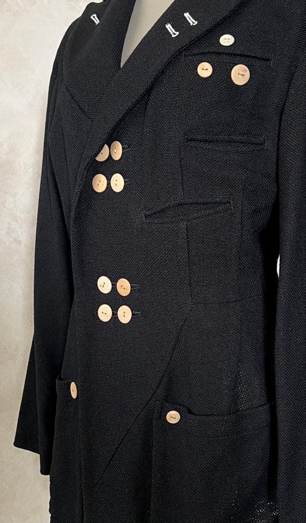 ヴィンテージ Yohji Yamamoto ピークドラペルジャケット 春夏 S