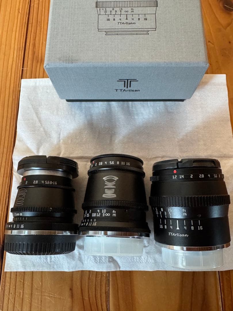 TTARTISAN Xマウント MFレンズ３点セット