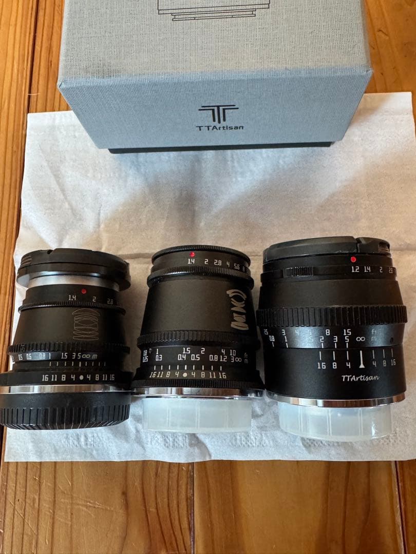 TTARTISAN Xマウント MFレンズ３点セット