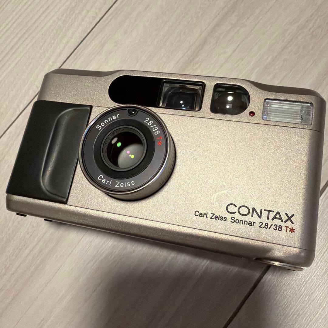 最終値下 CONTAX T2 コンパクトフィルムカメラ シルバー