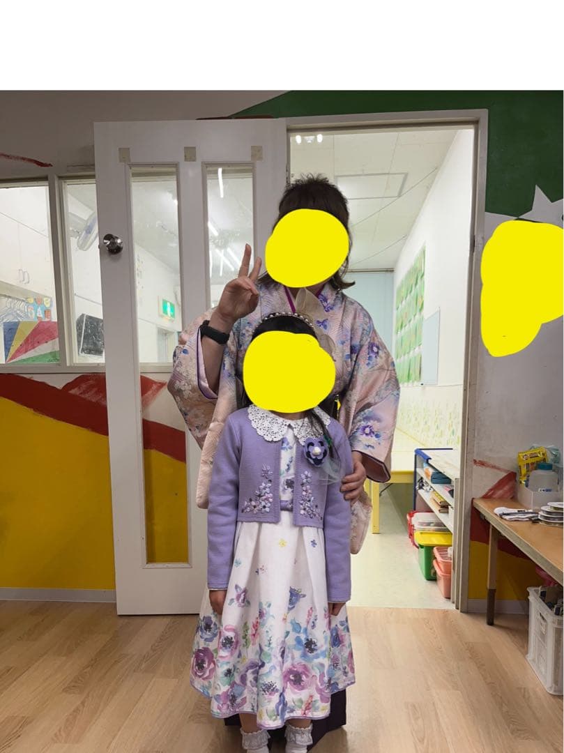 ※ お値引きします☺︎わらび専用※子供用 フラワープリントドレス カーディガン付き