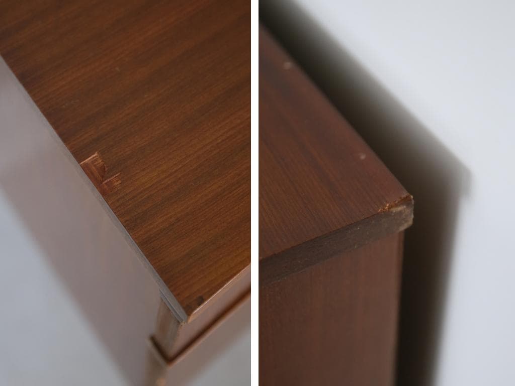 英国アンティークチーク古木サイドボード/木製机/テレビ台キャビネット92-250