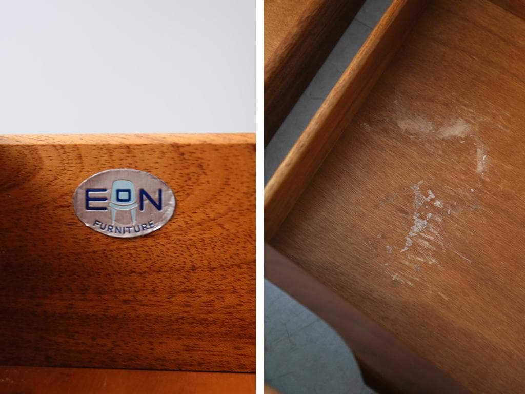 英国アンティークチーク古木サイドボード/木製机/テレビ台キャビネット92-250