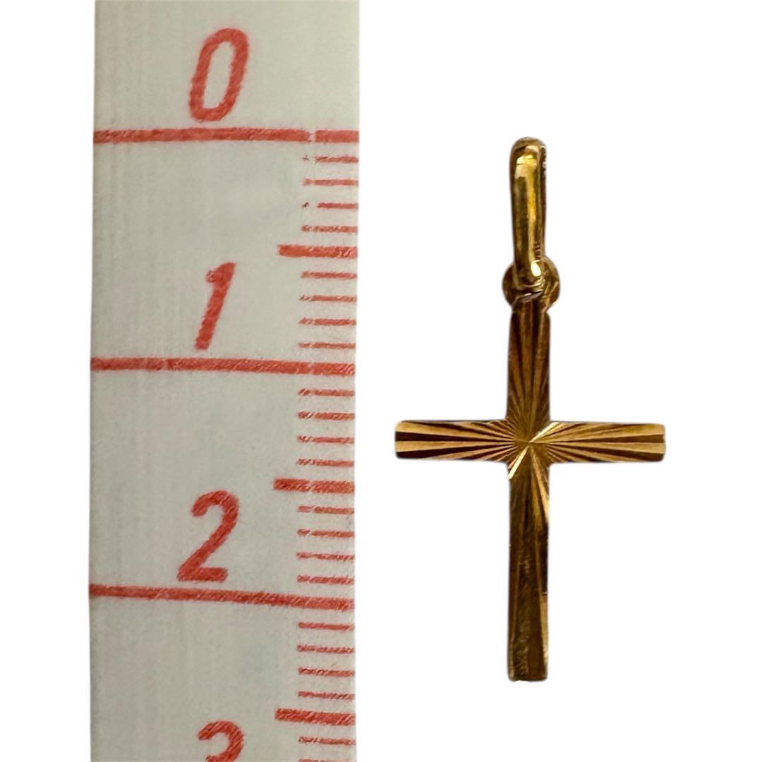 K18 18金 ペンダントトップ クロスモチーフ 十字架