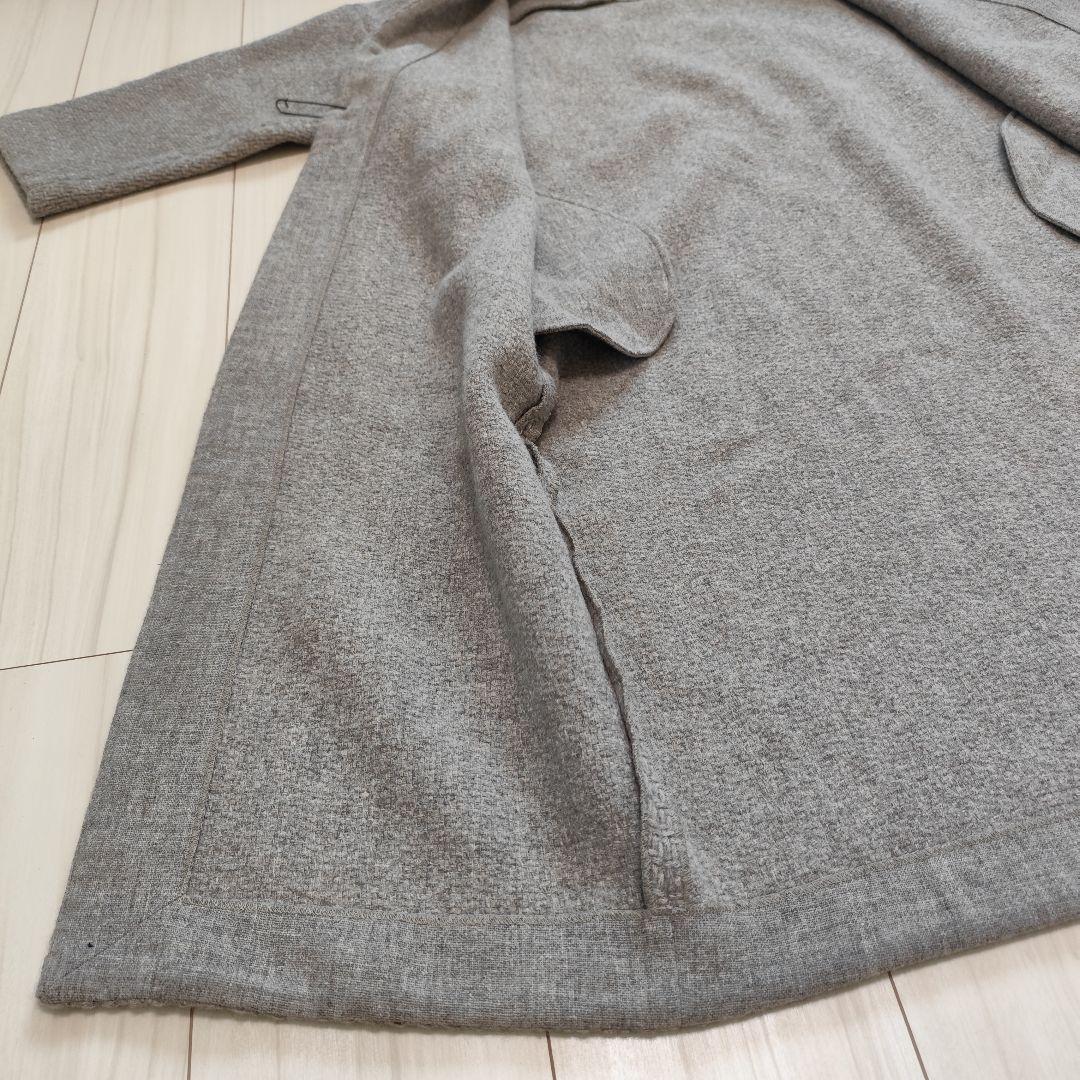 s*i様 evam eva エヴァムエヴァ ウールツイードローブコート モカ 3