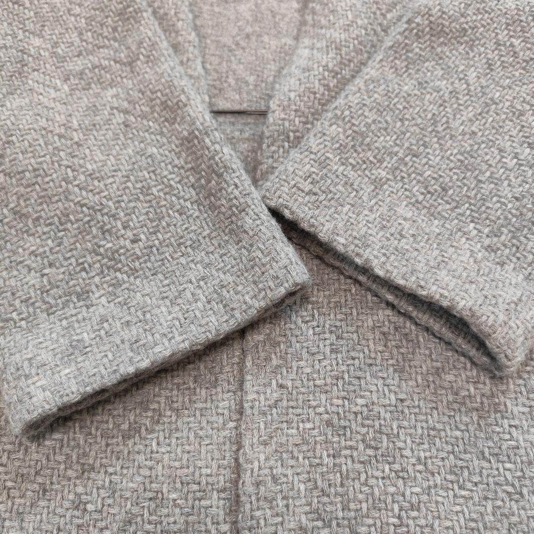 s*i様 evam eva エヴァムエヴァ ウールツイードローブコート モカ 3