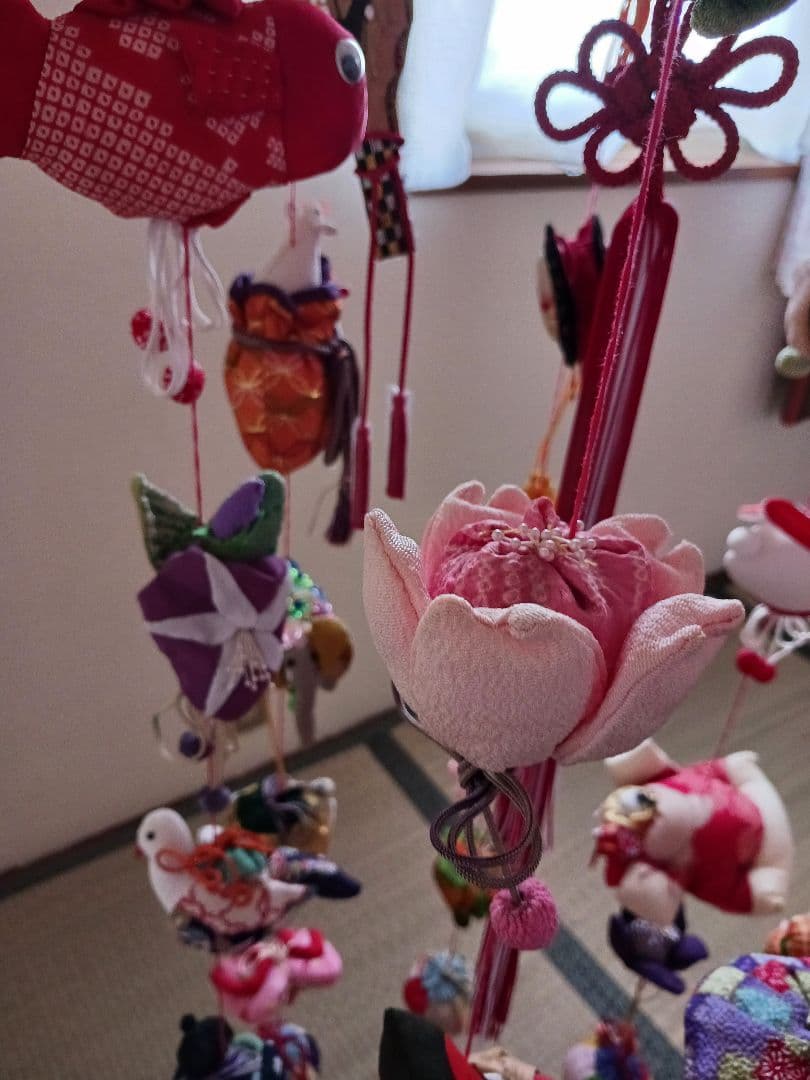 【寒波見舞いセール】雛人形　つるし雛　女児　手作り　豪華　7段×7列の49個